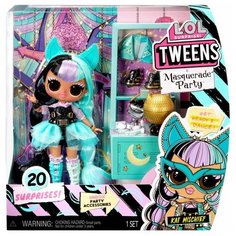 Кукла LOL Surprise Tweens Masquerade Kat Mischief ЛОЛ Подросток серия - маскарад 584117