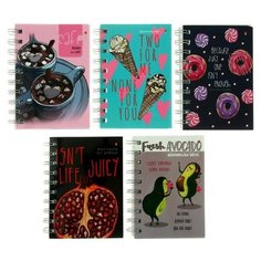 Блокнот-престиж А6 160л на гребне 5видов микс 3-160-010/02 Альт