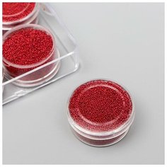 Микробисер стекло "Тёмно-бордовый" набор 10 гр Noname