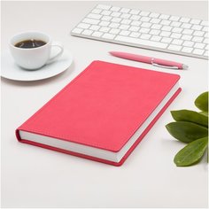 Ежедневник недатированный Bruno Visconti "VELVET ", Soft touch, фуксия А5, Арт. 3-115/09 Альт