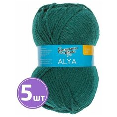 Пряжа Семеновская пряжа Alya (70039), изумруд, 5 шт. по 100 г