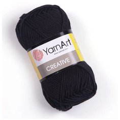 Пряжа YarnArt Creative, 100 % хлопок, 50 г, 85 м, 5 шт., 221 черный