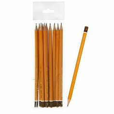 Набор карандашей чернографитных 10 штук, 1500, H-H10, в пакете с европодвесом Koh I Noor