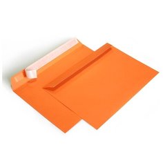 Конверт из цветной бумаги С4 (229*324) оранжевый - 100 шт. Pack24