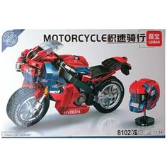 Конструктор мотоцикл спортбайк Хонда HONDA CDR, 470 дет. Leibao