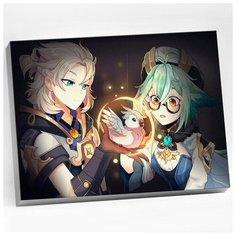 Картина по номерам Genshin "Геншин альбедо И сахароза" CHR0228 Molly