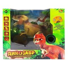 Динозавр на р/у "Тираннозавр", световые и звуковые эффекты, 38,8х15,2х34 см Noname