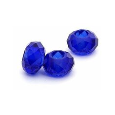Бусины стеклянные TESОRO, арт. TS-PNWO-G15, 8х13,5мм, 10шт, цвет синий прозрачный Tesoro