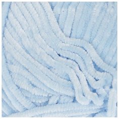 Пряжа "Velour" 100% микрополиэстер 170м/100г (851 голубой), 1шт Yarn Art