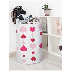 Корзина для игрушек JoyArty "Гирлянда из сердец" 40x60 см
