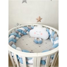 Подушка облачко декоративная, подушка-игрушка в детскую кроватку Fetro Decor