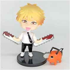 Коллекционная аниме фигурка Нендороид Человек-бензопила Денджи/Chainsaw Man Тоторо Шоп