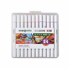 Фломастеры для рисования / Маркеры для скетчинга, 24 цвета Aihao
