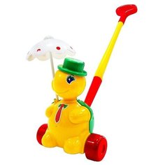 Каталка - черепашка «Тортилла», длина ручки 49 см, цвета микс Нет бренда