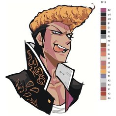 Картина по номерам T713 "Мондо Овада. Аниме Данганронпа - Danganronpa " 40X50 Brushes Paints