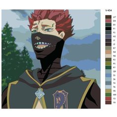 Картина по номерам V-454 "Аниме Черный клевер 2 (Black Clover ). Зора Идеаре (Zora Ideale)", 40x40 см Brushes Paints