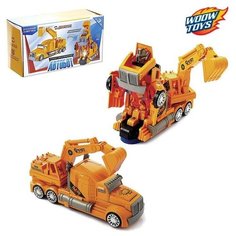 Робот-игрушка "Автоэкскаватор", трансформируется, световые эффекты, русская озвучка, работает от батареек Автоботы