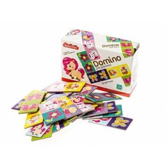 Настольная игра Baby Toys Домино для девчонок 28 карточек 04065ДК