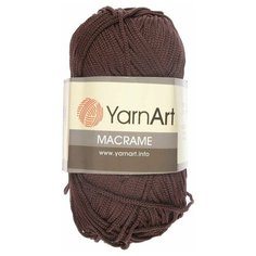 Пряжа YarnArt "Macrame" 90 г, 130 м 100% полиэстер 157 Коричневый 3 шт