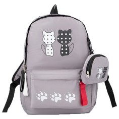 Сима-ленд Рюкзак Лапки, 7370924, серый