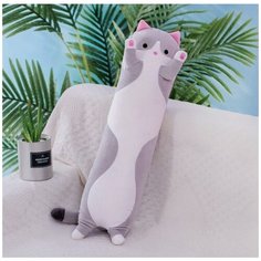 Мягкая игрушка - кот-батон 50 см антистресс - котик - багет Китай