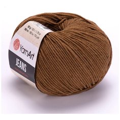 Пряжа YarnArt Jeans, 2шт, (40 коричневый), 55 % хлопок, 45 % акрил, 50 г, 160 м