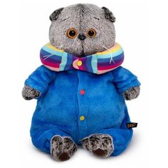 Мягкая игрушка кот Басик в спальном комбинезоне 22 см Basik&Co
