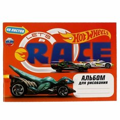 Альбом для рисования Хот Вилс 40л, диз3 УМка ALB40-65778-HW