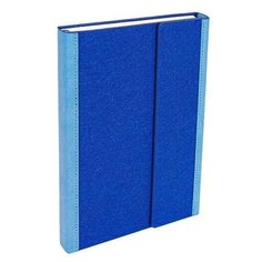 Ежедневник COLLEZIONE, "глазго, синий". Недатированный, искусств. кожа + войлок, тонированный блок, ляссе. Проф Пресс