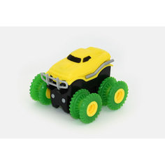 Трюковая машинка Трикс-Тракс Crazy Car на батарейках желтая, 10 см Toysa