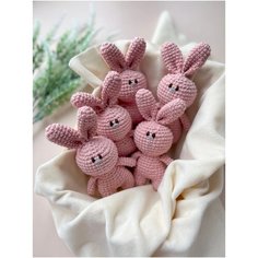Мягкая игрушка, Амигуруми, Зайчик розовый ЯрТрейд