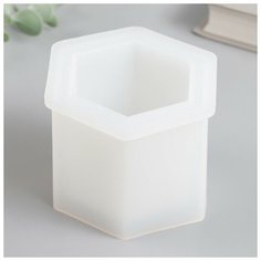 Молд силикон "Подсвечник шестигранник" 10,4х9х8,6 см Нет бренда