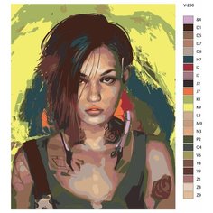 Картина по номерам V-250 "Киберпанк Cyberpunk 2077. Джуди Альварес ( Judy Alvarez)", 40x50 см Brushes Paints