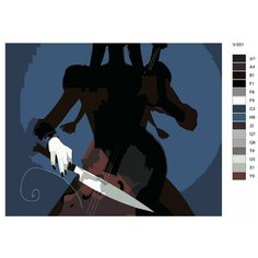 Картина по номерам V-551 "Уэнсдэй (Wednesday) сериал", 40x50 см Brushes Paints