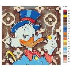Картина по номерам V-275 "Стрит арт. Скрудж Макдак", 70x70 см Brushes Paints