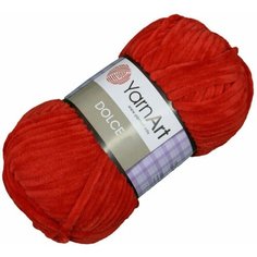 Пряжа YarnArt Dolce 100г, 120м (ЯрнАрт Дольче) цвет 748 красный, 5шт