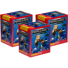 3 бокса наклеек Panini "MINECRAFT" (750 наклеек)