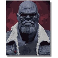 Картина по номерам "Танос в очках / Marvel" холст на подрамнике 40х50