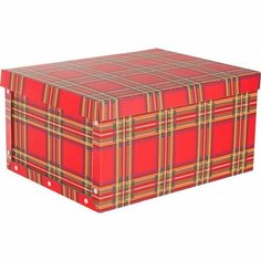 Короб архивный Attache (430х330х220мм, микрогофрокартон, с крышкой) красная