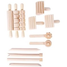 Деревянный набор инструментов для лепки, 12 шт, 19 × 6,5 × 7,5 см