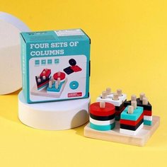 Детская развивающая пирамидка, 11,7 х 11,8 х 6,8 см Нет бренда