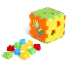 Развивающая игрушка-сортер «Куб» со счётами Noname