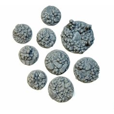Игровые подставки Skulls and Bones Set (Кости и Черепа) 9 шт. (DnD, Настольные миниатюры) Нет бренда