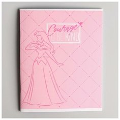 Тетрадь 48 листов в клетку, картонная обложка, Принцессы Disney