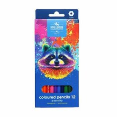 Карандаши 12цв K-I-N 3552 Racoon, шестигран, карт/уп