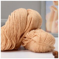 Пряжа "Карачаевская" 100% акрил 820-850м/250-280гр (25 Бежевый) 5096522