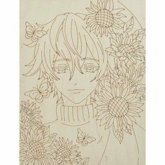 Набор для росписи по дереву Lori Аниме Солнечный цветок