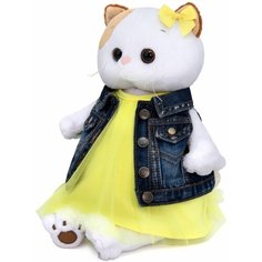 Мягкая игрушка Ли-Ли в джинсовом жилете и желтом платье , 27 см Denco Store