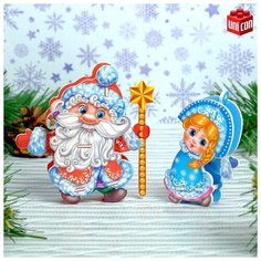 3D Конструктор-подвеска «Дед мороз и Снегурочка» Unicon