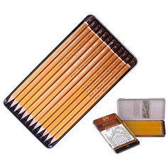 Koh-I-Noor Карандаш чернографитный KOH-I-NOOR 1502/III 5B-5H 12шт./наб, б/ласт, Чехия